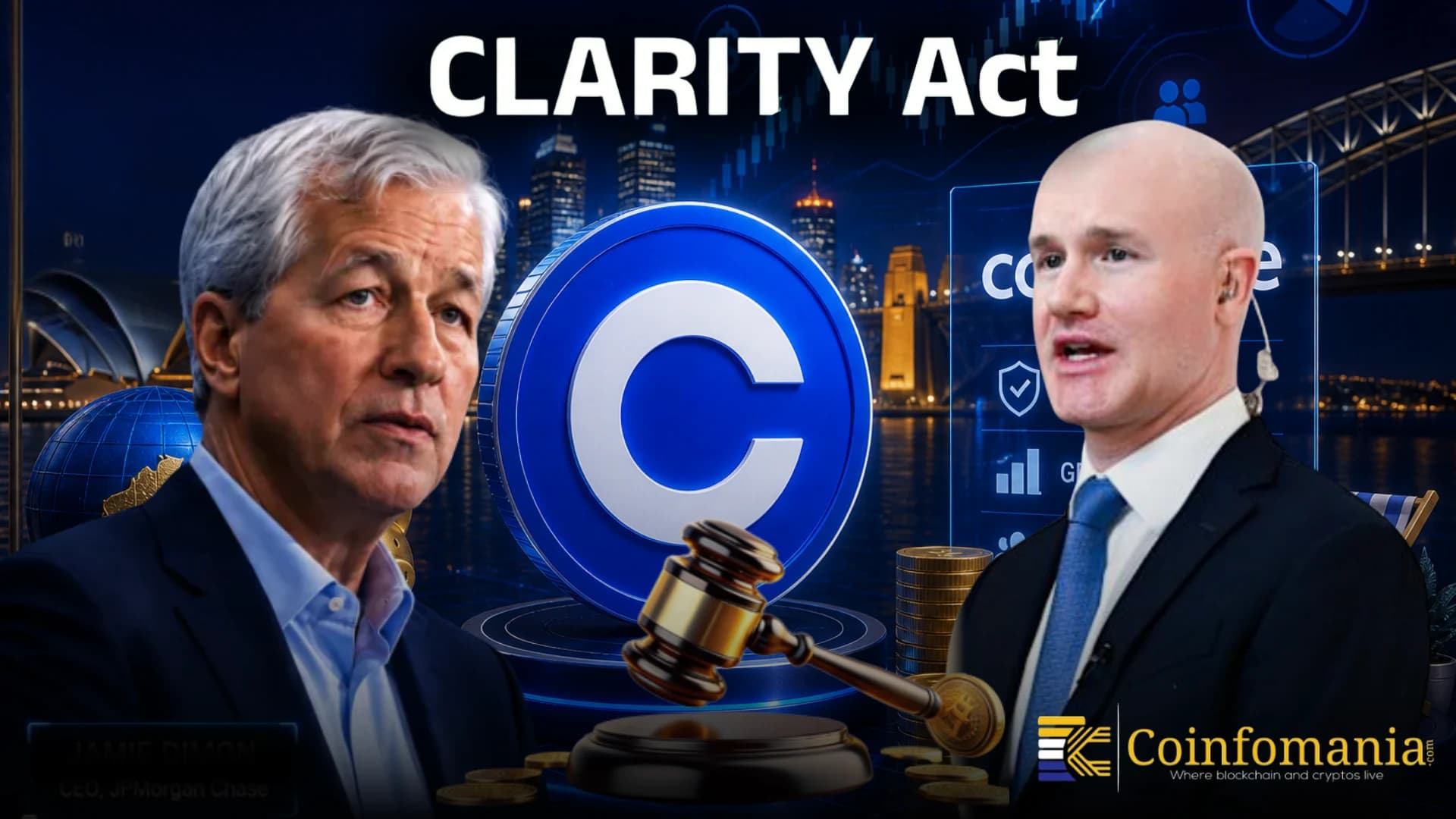 Jamie Dimon S'attaque à Coinbase alors que la loi CLARITY progresse