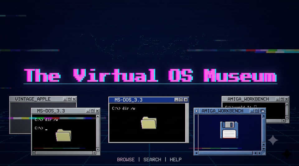 Virtual OS Museum - 1700 OS de 1948 à nos jours dans une VM - Korben