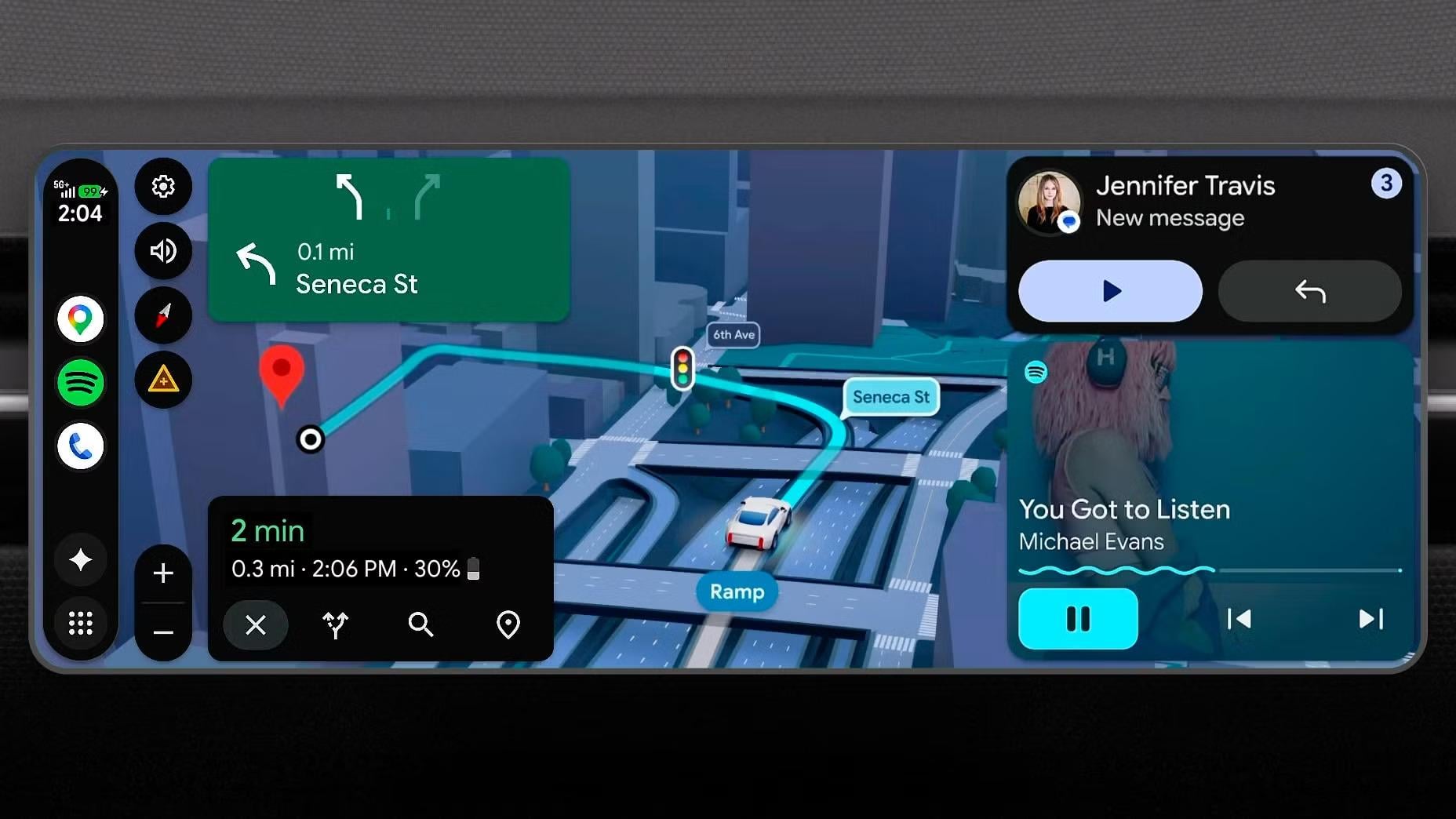 Première vue de la nouvelle Android Auto (Google I/O) : r/AndroidAuto