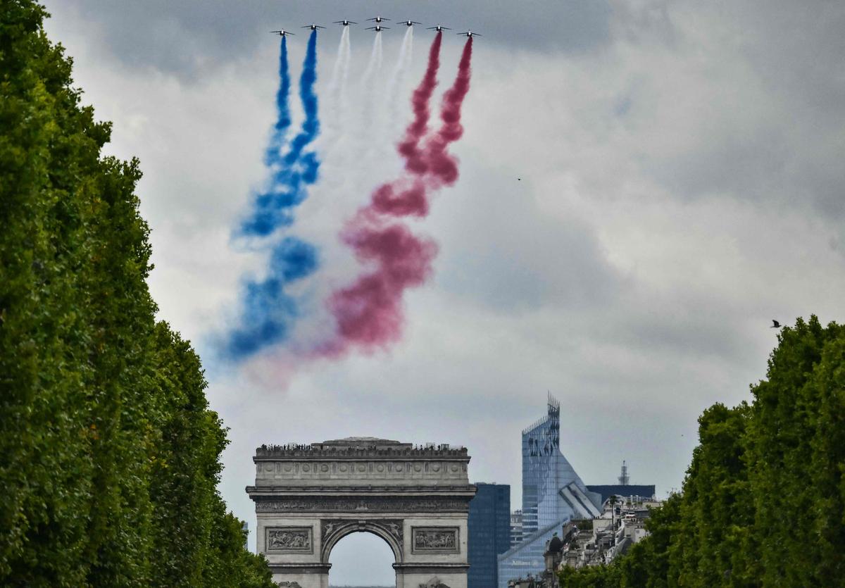 La Patrouille de France en tournée américaine pour les 250 ans de  l'indépendance des États-Unis