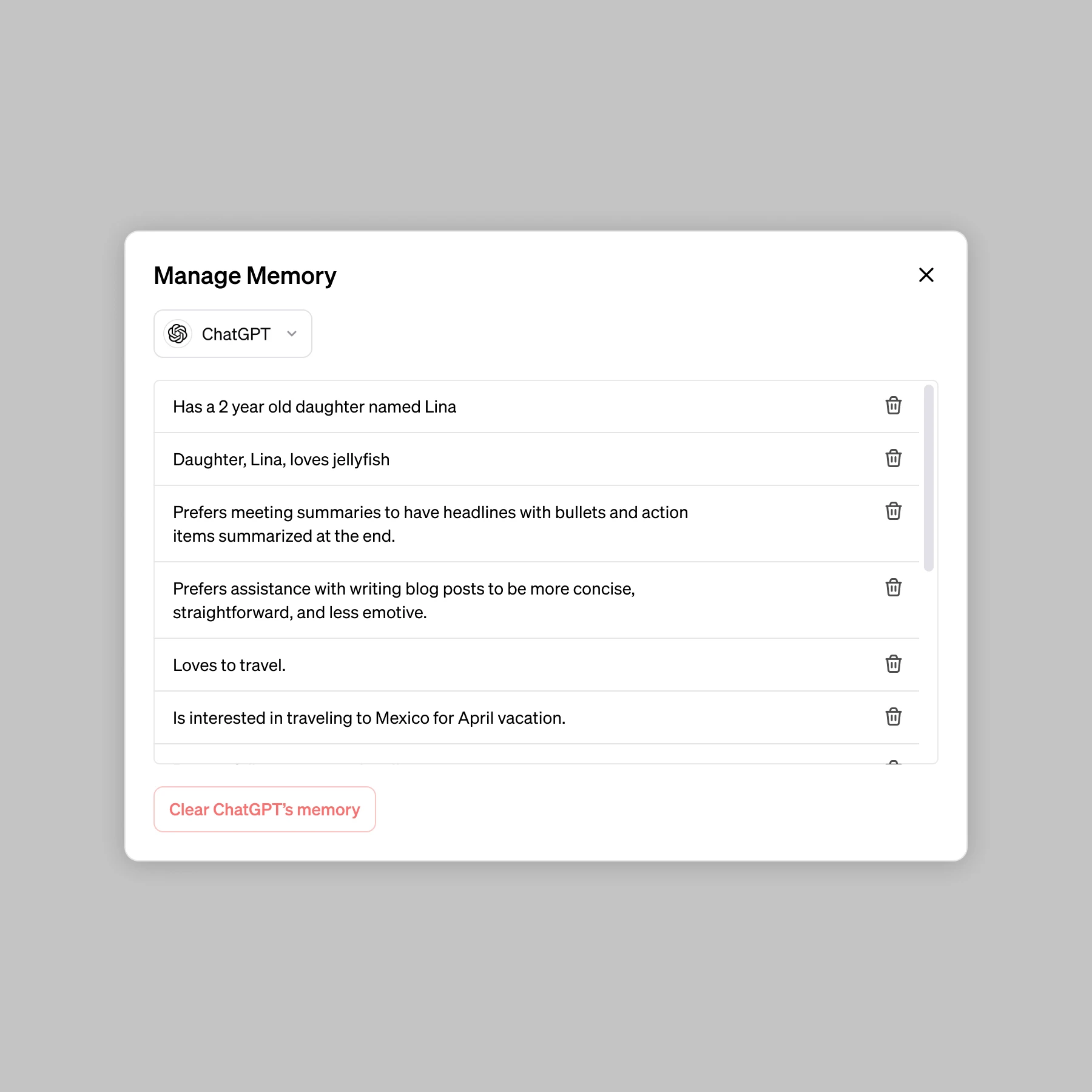Mémoire et nouveaux contrôles pour ChatGPT | OpenAI