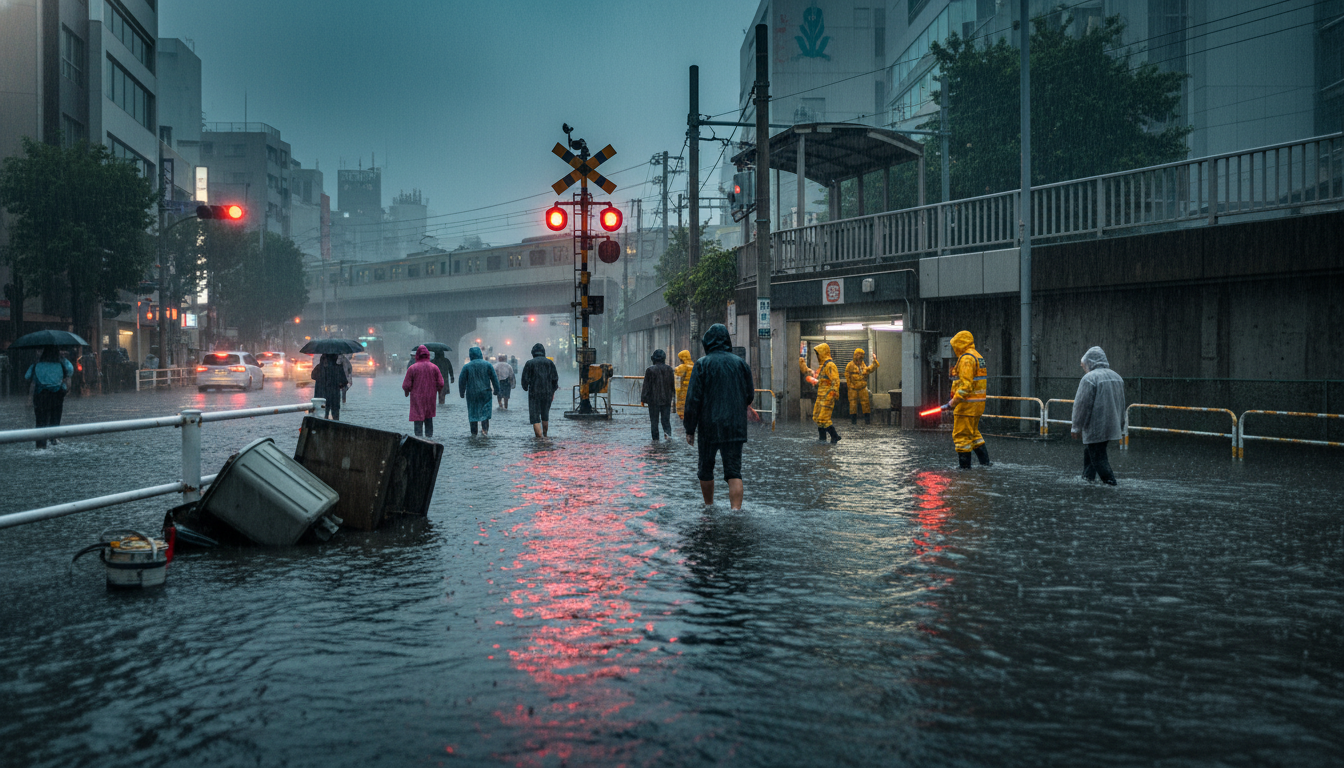 Tempête tropicale Jangmi au Japon : Tokyo sous la menace des inondations