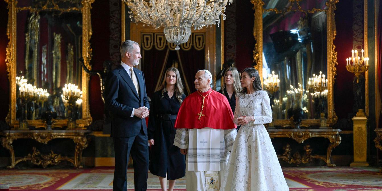 VIDEO. Le Real Madrid, la paix dans le monde et l'IA au menu de la première  journée de visite de Leon XIV en Espagne