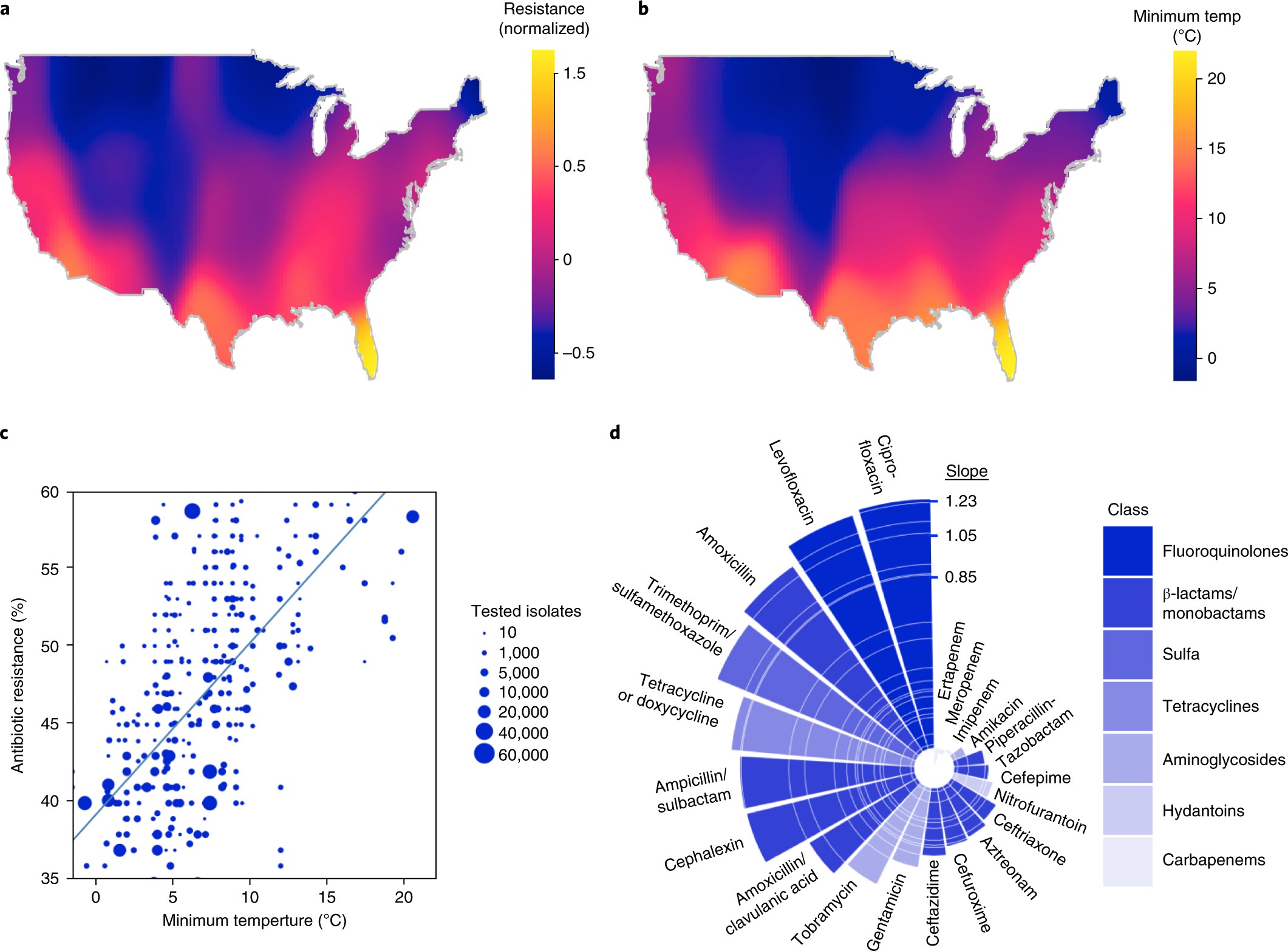 Antibiotic resistance increases with local temperature | Nature Climate  Change