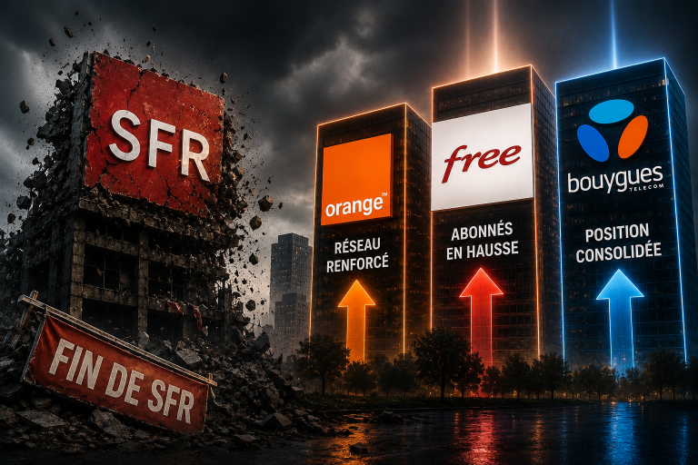 SFR bientôt vendu ? Orange, Free et Bouygues Telecom se donnent 48 heures  pour conclure l'accord -