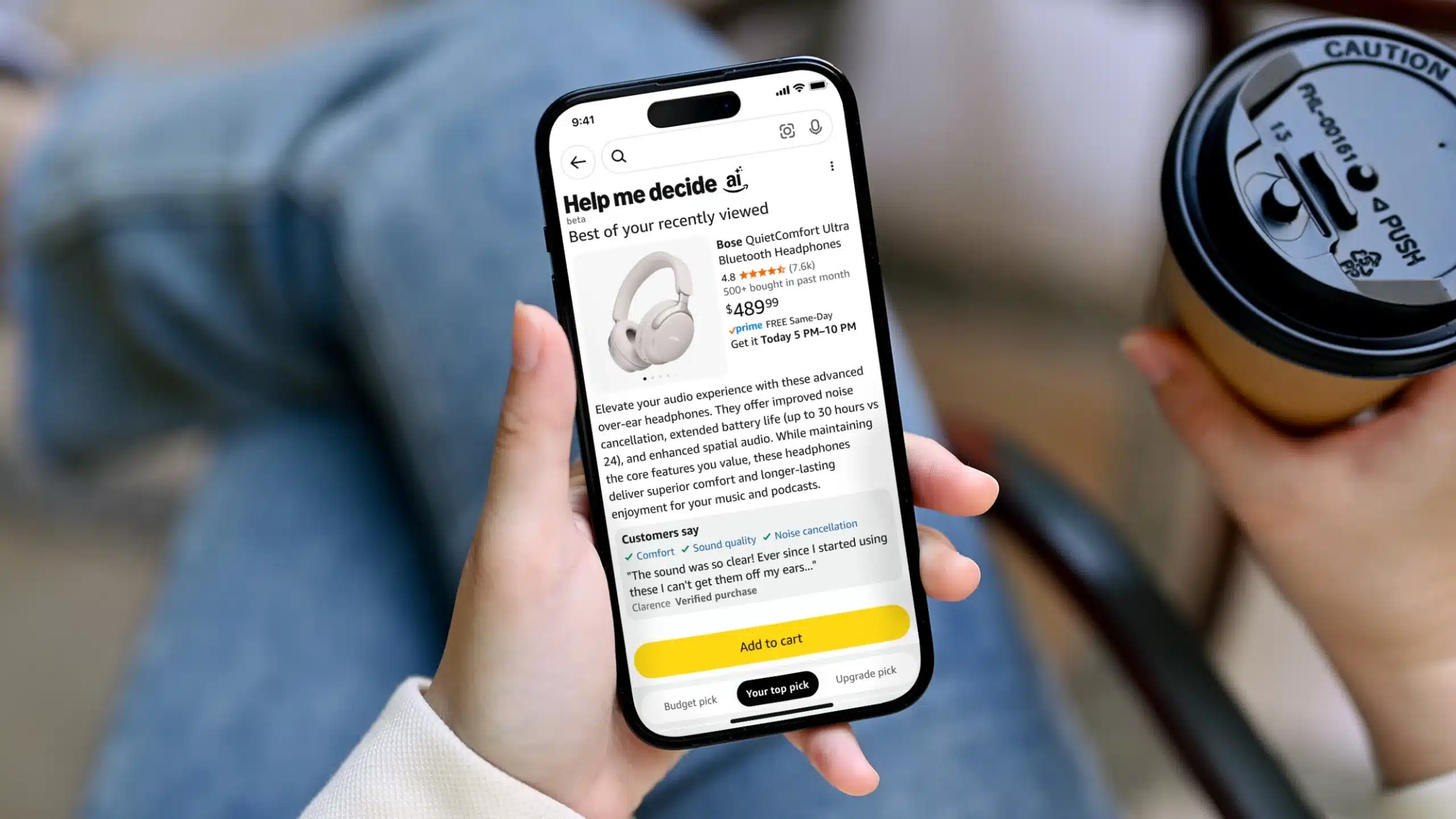 Amazon lance « Aide-moi à choisir » : l'IA qui choisit le bon produit à