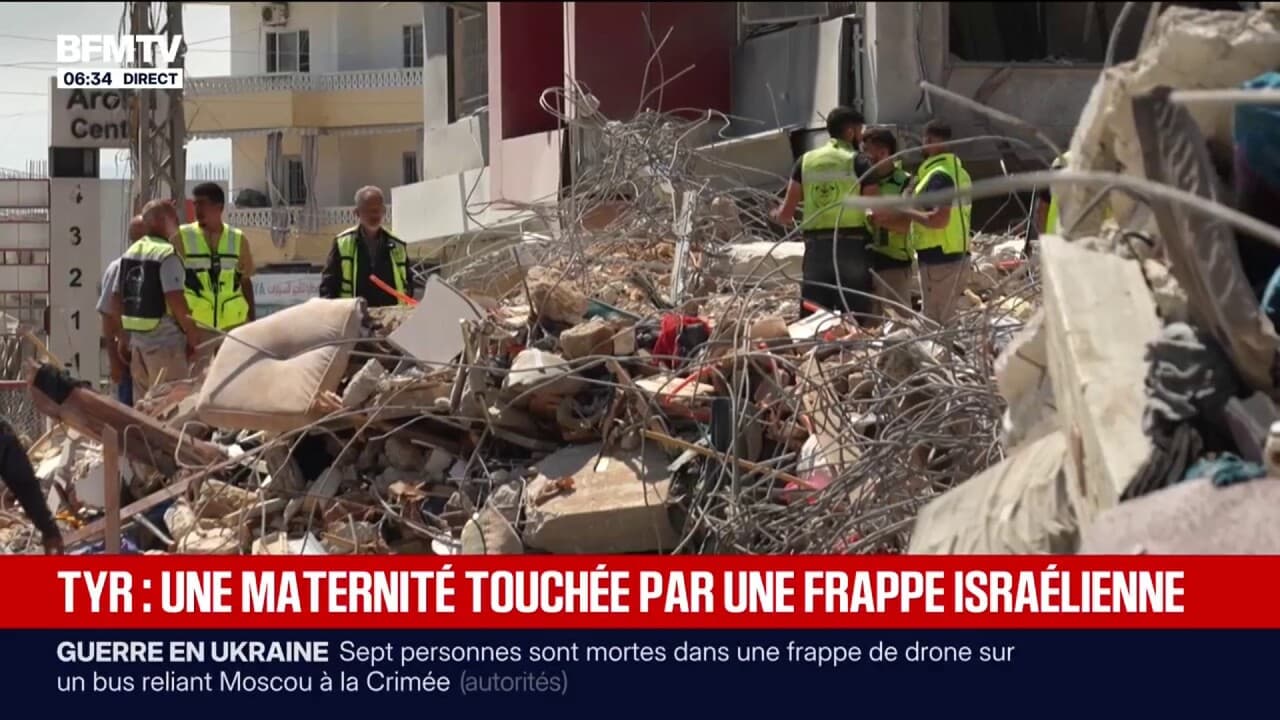 Guerre au Moyen-Orient: une maternité de Tyr touchée par une frappe de  l'armée israélienne