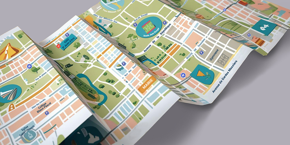 Carte routière et plan touristique | Impression en ligne
