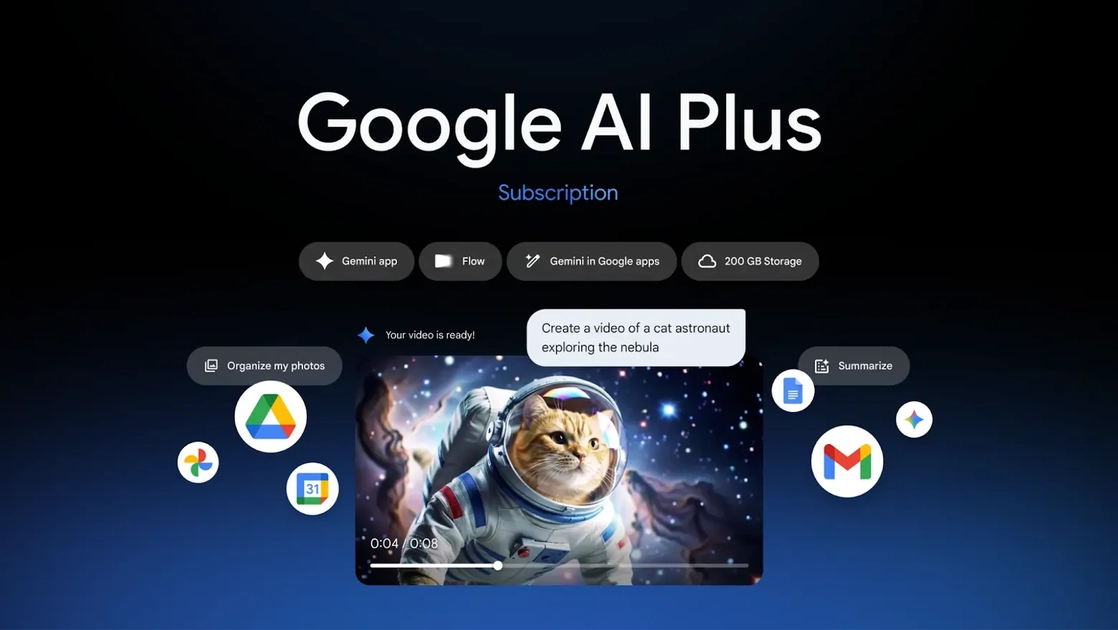 Google réduit le prix de son abonnement AI Plus et double le stockage cloud