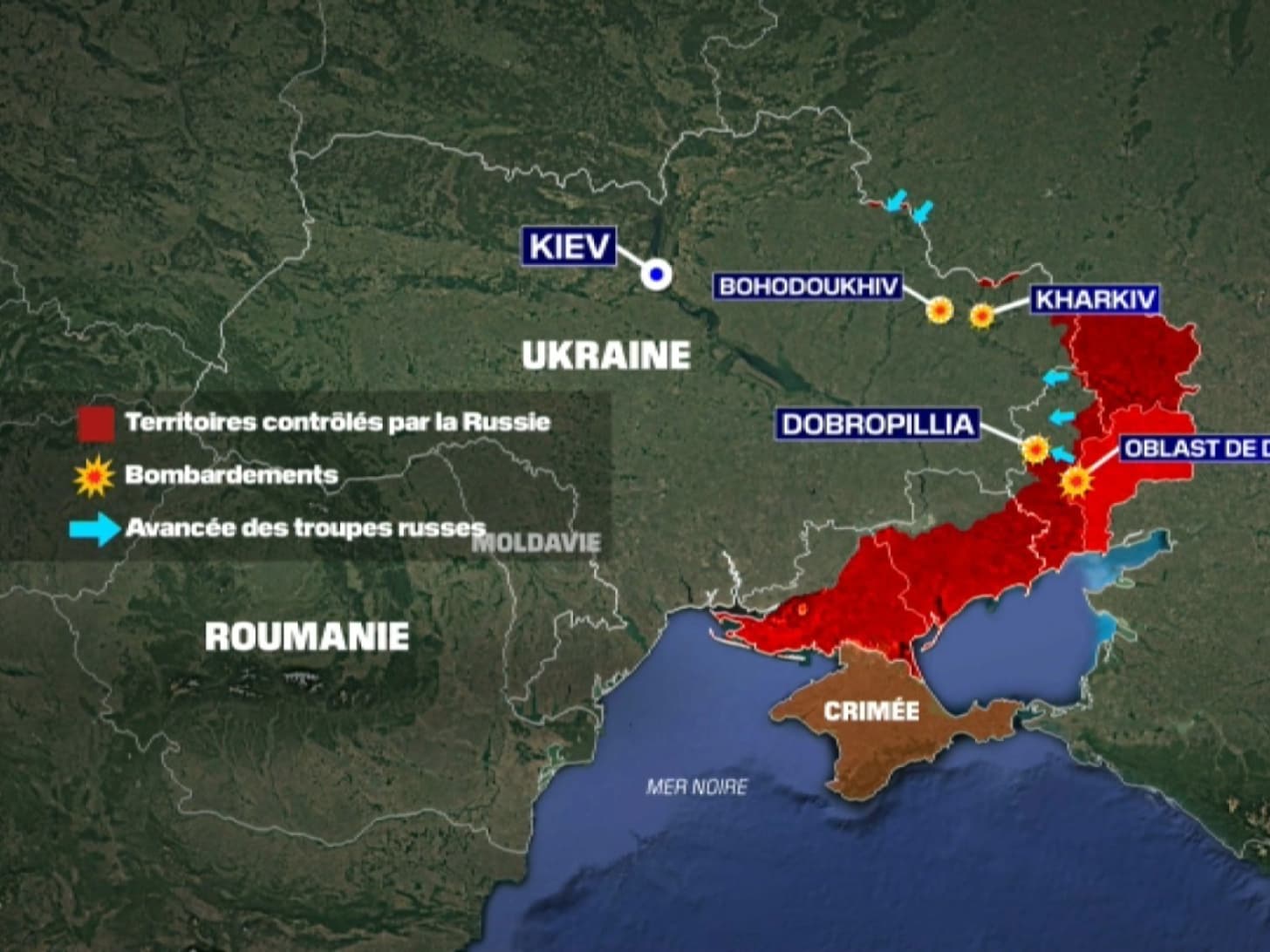 CARTE. Guerre en Ukraine: Kiev en difficulté sur le front avant l'ouverture  des négociations de paix