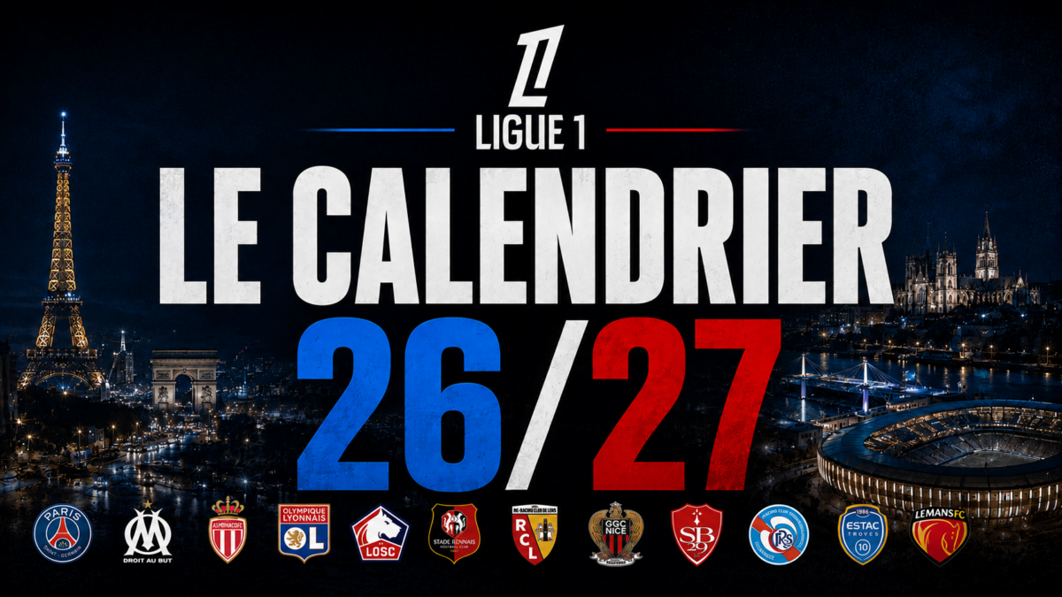 Ligue 1 : Le calendrier complet de la saison 2026 - 2027 dévoilés !