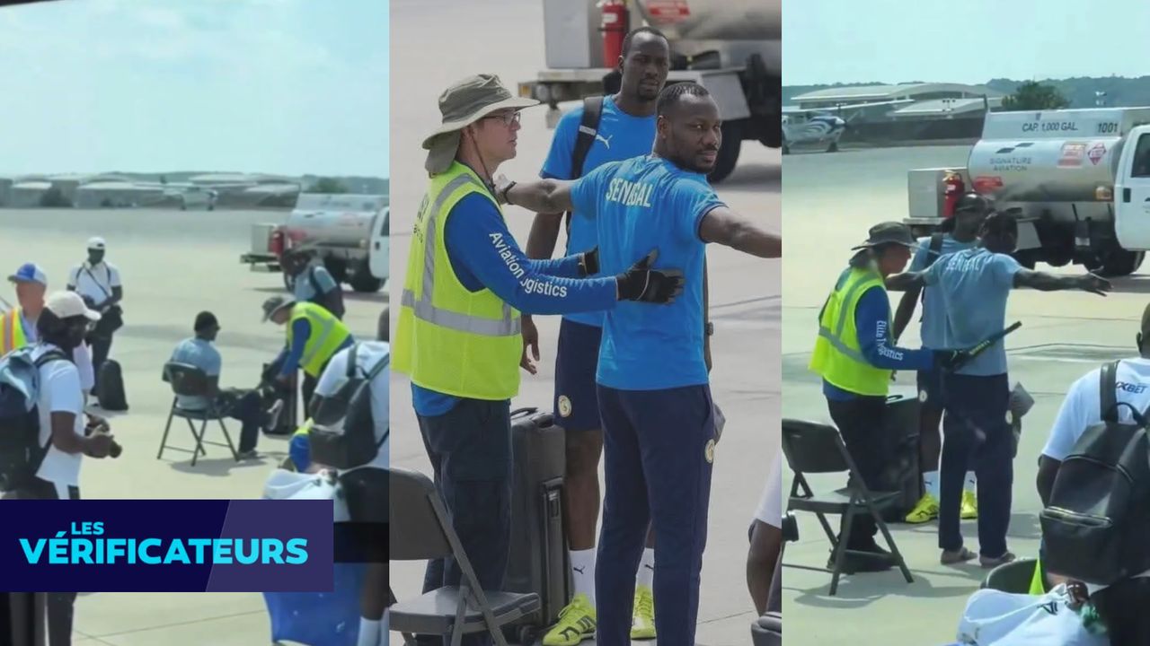 VÉRIF' - Mondial 2026 : la délégation sénégalaise a-t-elle été fouillée  manu militari "à la descente de l'avion" ? | TF1 Info