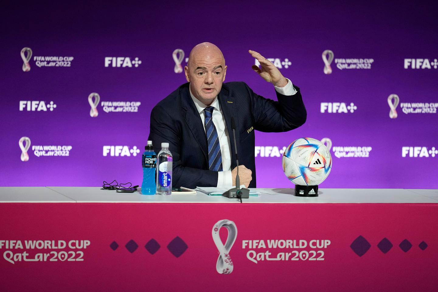 Coupe du monde au Qatar : le virulent plaidoyer de Gianni Infantino, le  président de la FIFA