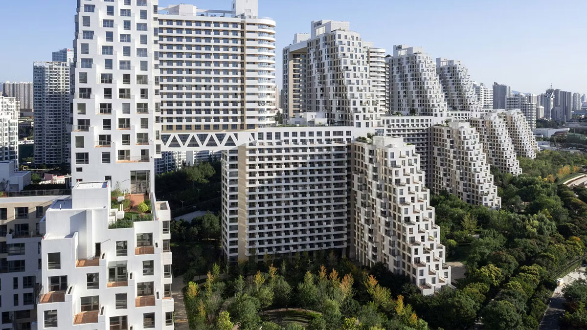 Habitat Qinhuangdao, un complexe de logements communautaires, Chine