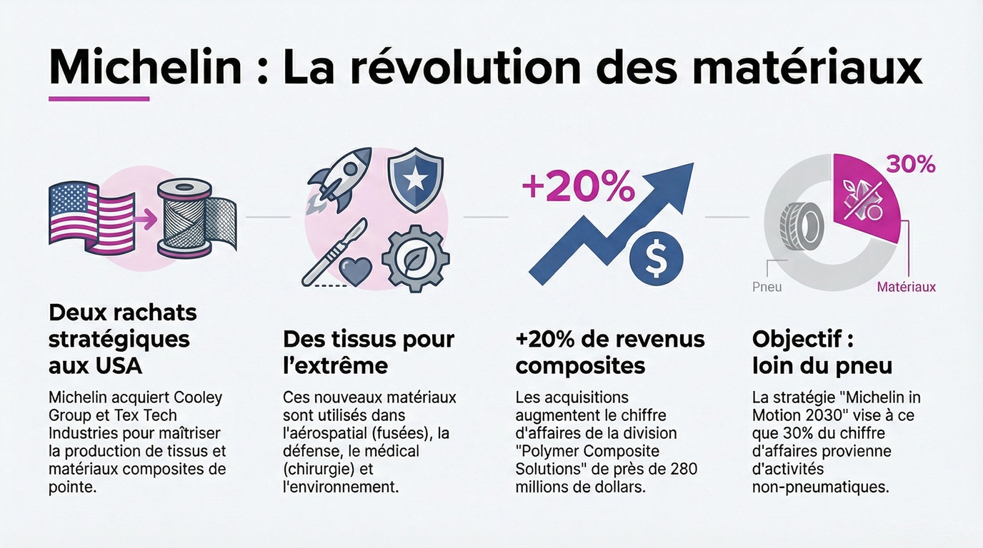 Déjà leader mondial du pneu, Michelin voit encore plus grand et va miser  plus de 500 millions d'euros sur ce double rachat aux Etats-Unis