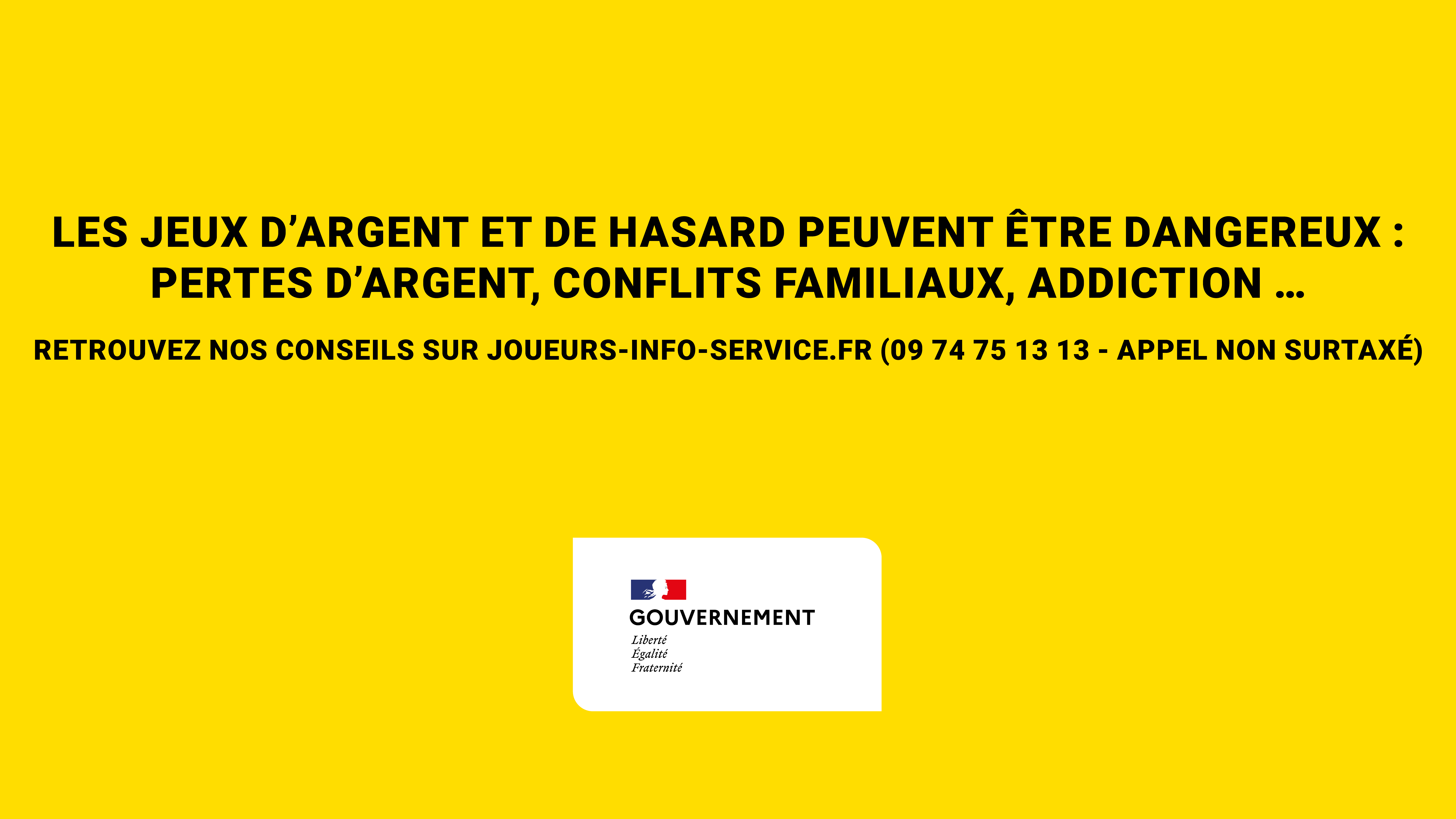 05.08.2022 - Jeux d'argent et de hasard : nouvelles modalités de mise en  garde - ARPP