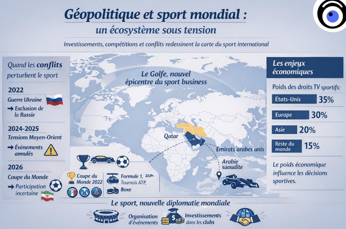 Quand la guerre au Moyen-Orient bouscule l'économie mondiale du sport