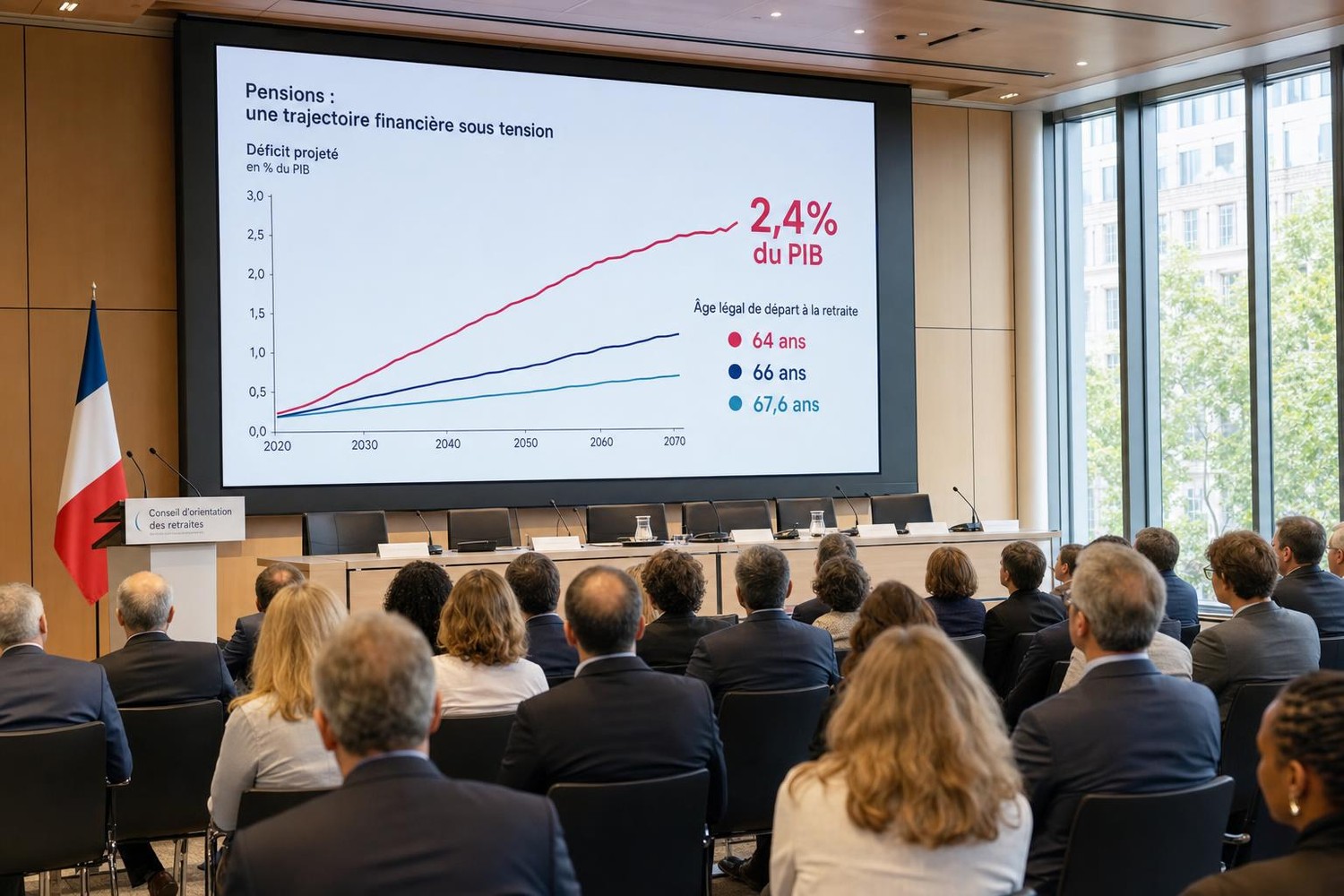 Retraites : le COR double son déficit prévu pour 2070 et évoque un âge de  départ proche de 68 ans, voici les générations les plus menacées