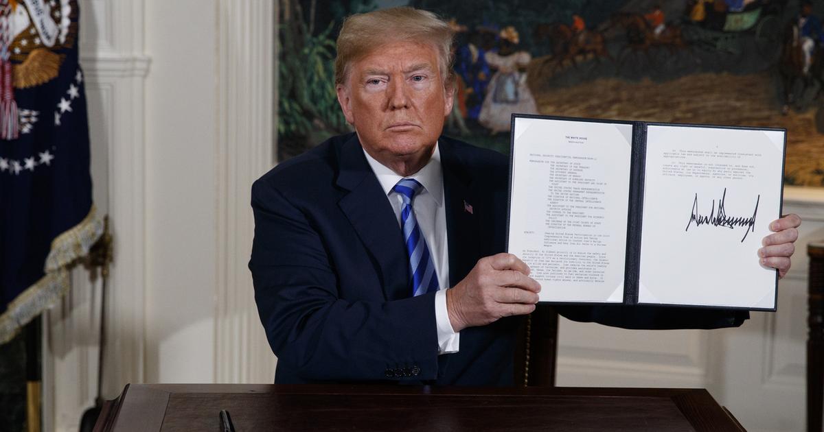 Donald Trump annonce le retrait des Etats-Unis de l'accord nucléaire  iranien | RTS