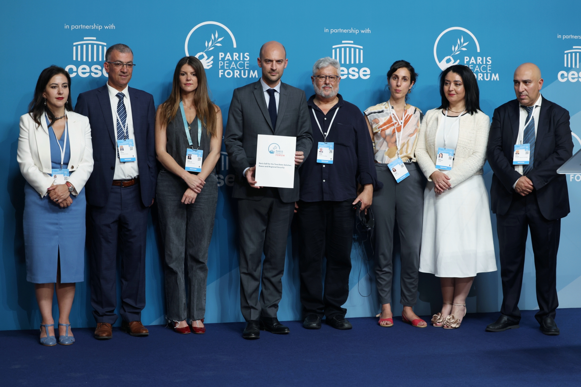 La société civile palestinienne et israélienne se réunit à Paris pour le  premier anniversaire de l'Appel de Paris pour la solution à deux États -  Paris Peace Forum