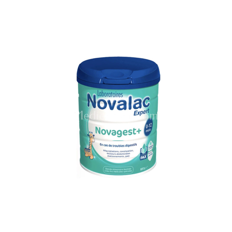 Novalac Novagest+ Lait infantile en poudre 0 à 12 mois 800g régurgitation  et constipation