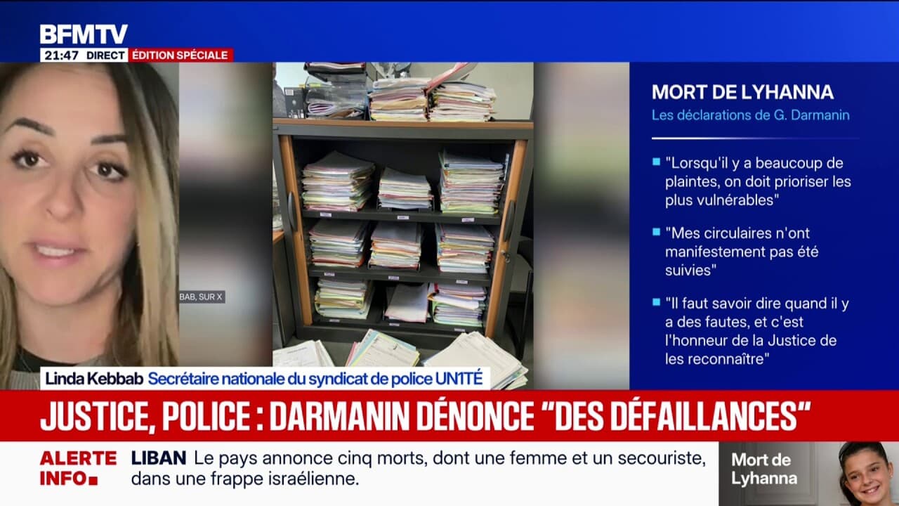 Nous sommes débordés”, alerte Linda Kebbab, secrétaire nationale du syndicat  de police UN1TÉ, qui publie une image des dossiers à gérer pour une brigade  de protection de la famille