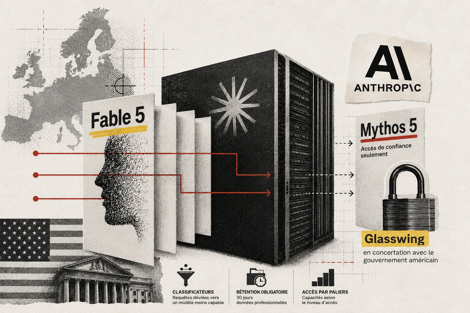 Anthropic diffuse Fable 5 au public et garde Mythos 5 pour les défenseurs  accrédités - IT SOCIAL