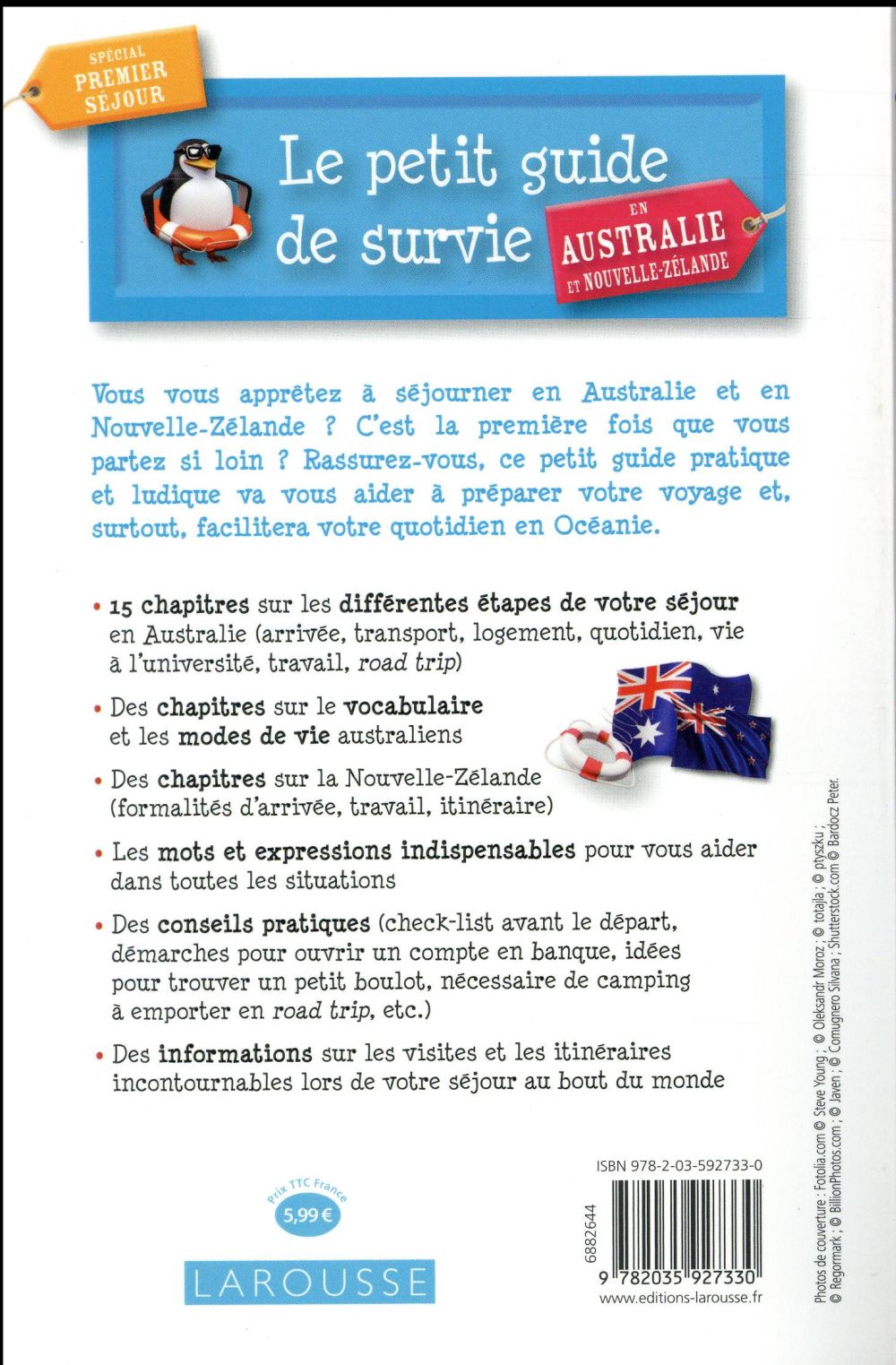 Le petit guide de survie en Australie et Nouvelle-Zélande : Collectif |  Cultura