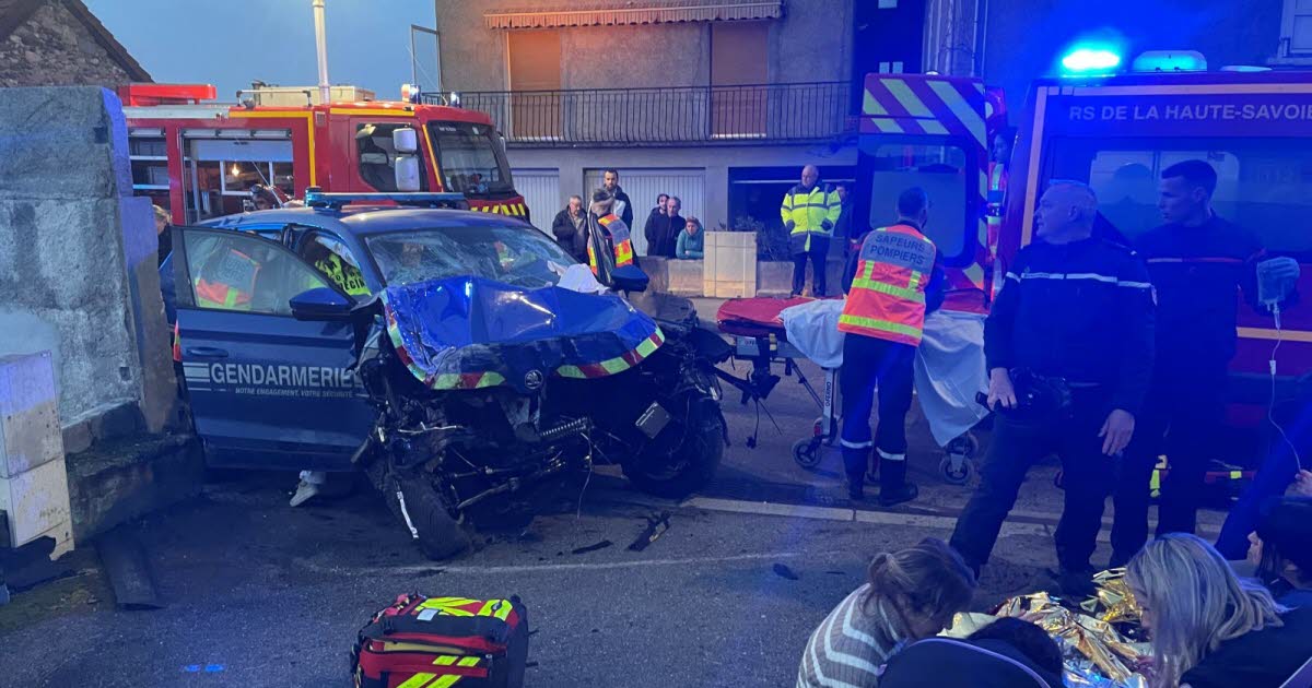 Haute-Savoie. Gendarmes blessés dans un accident de la route : « On a  entendu un gros choc »