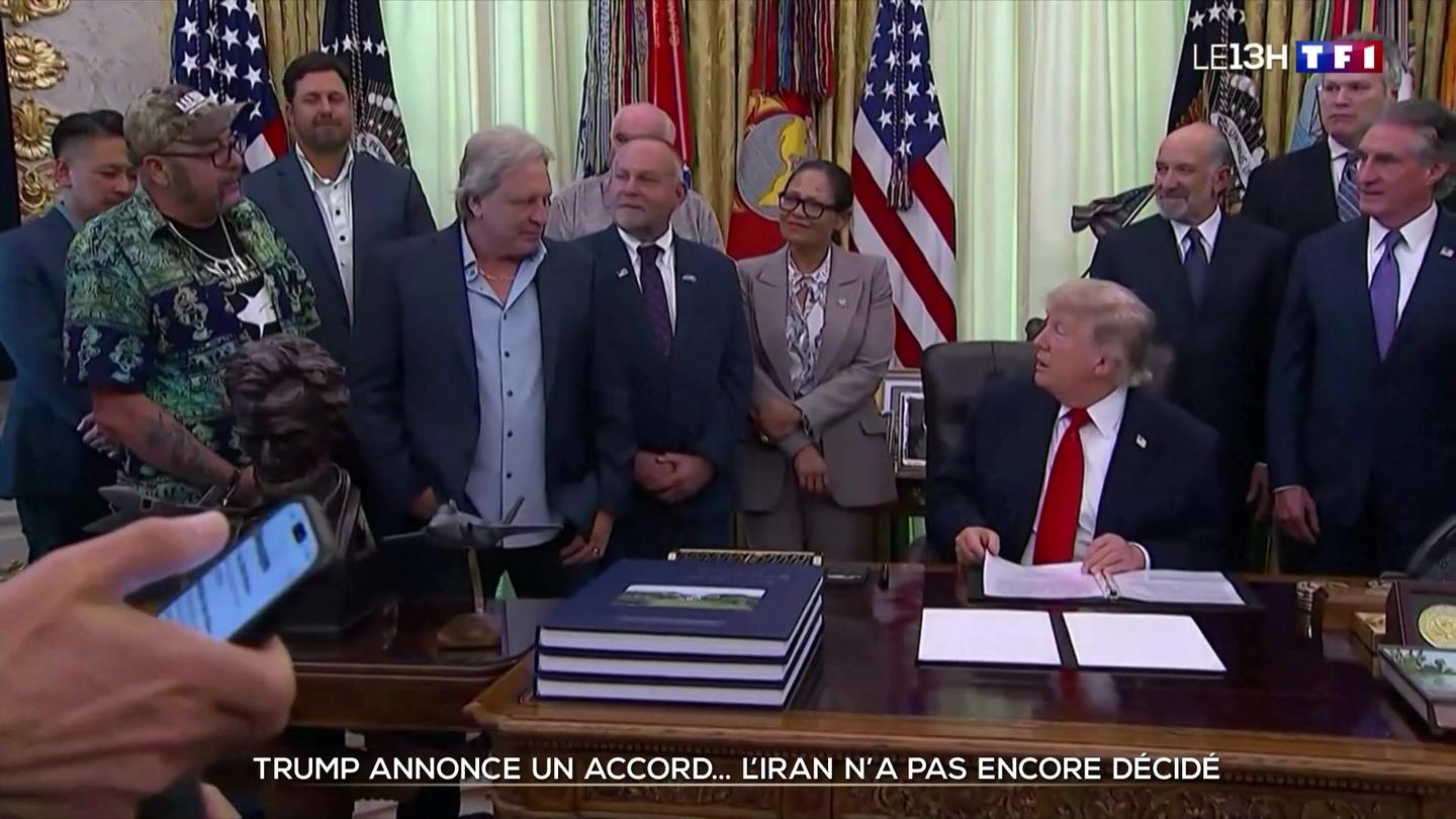 Trump annonce un accord... l'Iran n'a pas encore décidé - Journal de 13  heures | TF1+