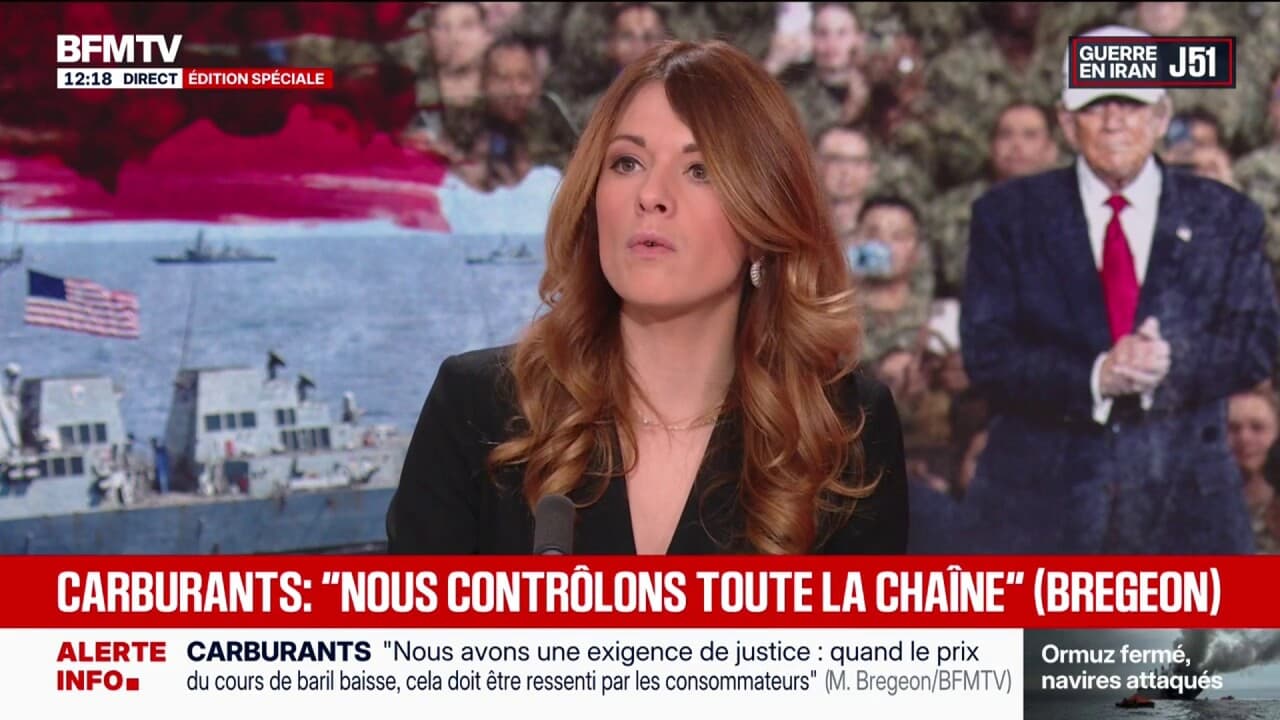 Prix des carburants: "Si on observait des baisses durables (du baril),  elles devraient être répercutées aussi vite que les hausses l'ont été",  affirme la porte-parole du gouvernement Maud Bregeon