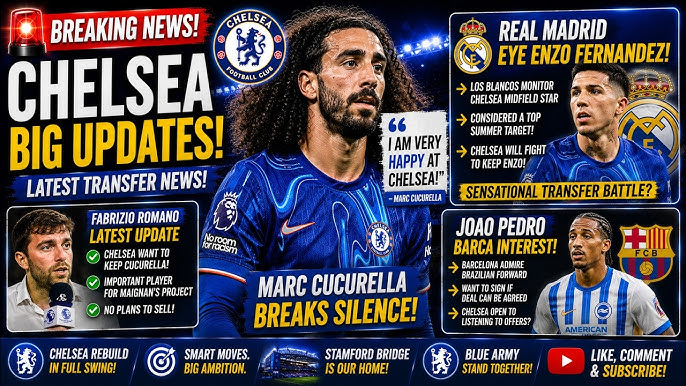 💣 Marc Cucurella Breaks Silence on Chelsea Future! Real Madrid Eye Enzo  Fernandez - YouTube