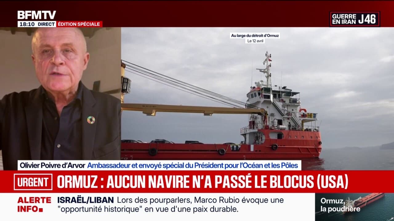 Blocus du détroit d'Ormuz: "La situation est inflammable depuis plusieurs  mois", constate Olivier Poivre d'Arvor, ambassadeur et envoyé spécial du  Président pour l'Océan et les Pôles