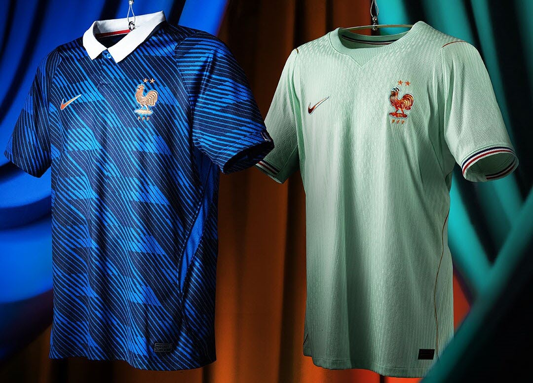 Football. Bleu nuit et vert « Statue de la Liberté »... découvrez les  maillots des Bleus pour le Mondial 2026