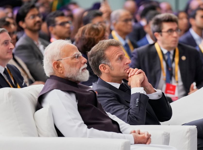IA, spatial : Macron et Modi consolident leur "partenariat stratégique"  avant le G7
