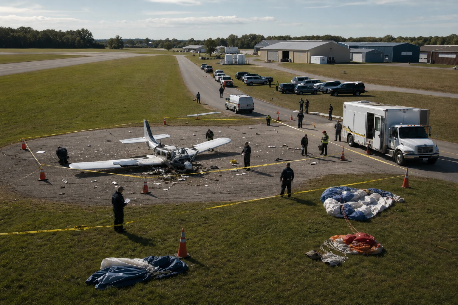 Crash d'un avion de parachutisme près de Butler Missouri