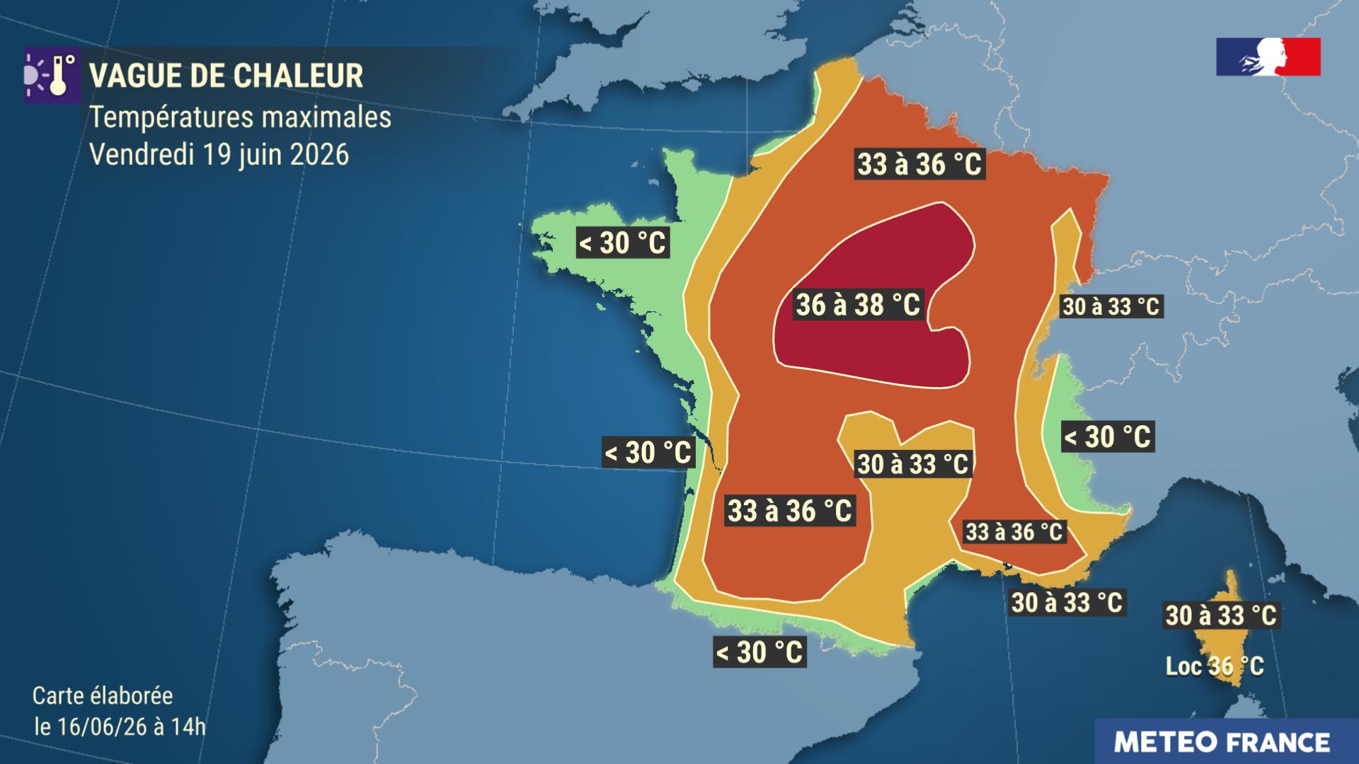 Canicule : une vague de chaleur s'installe cette semaine | Météo-France