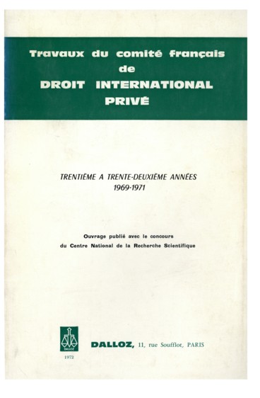 État actuel du problème. L'immunité diplomatique, les traités, la  jurisprudence et la pratique - Persée
