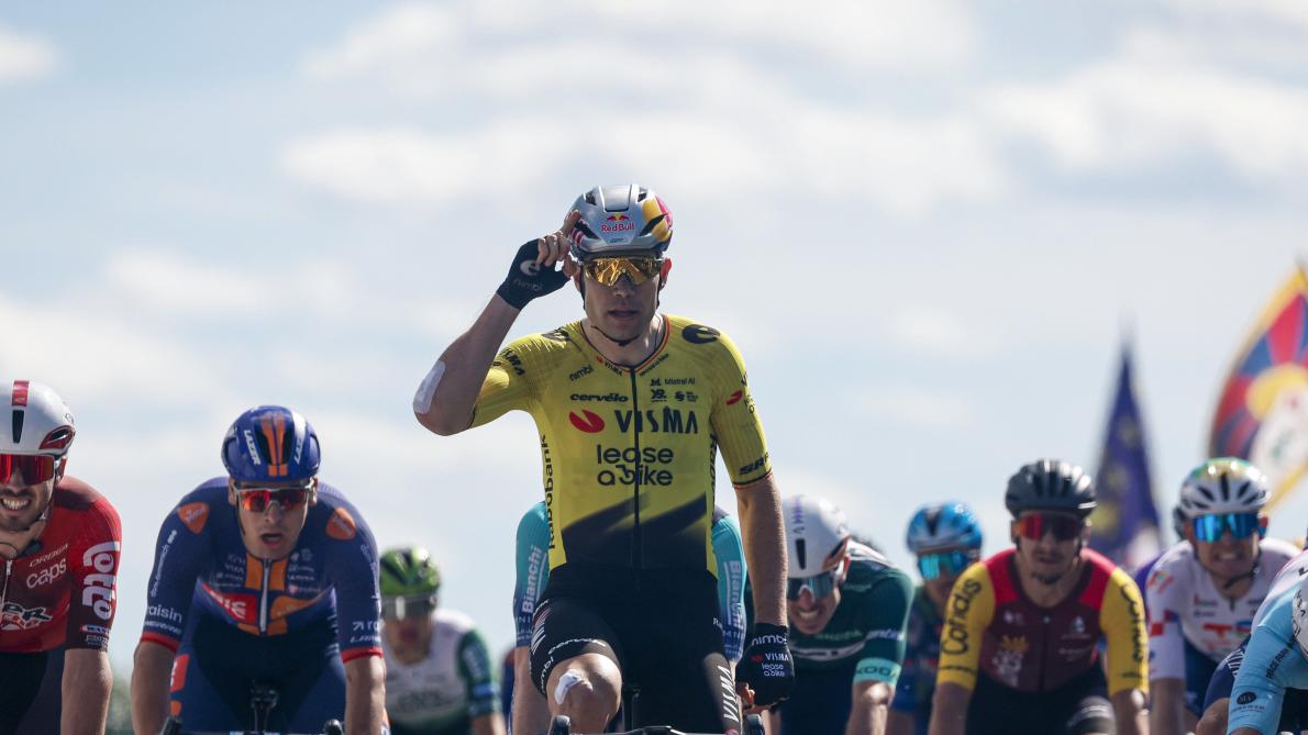 Wout van Aert quitte le Tour Auvergne-Rhône-Alpes au lendemain de sa  victoire d'étape - Le Soir