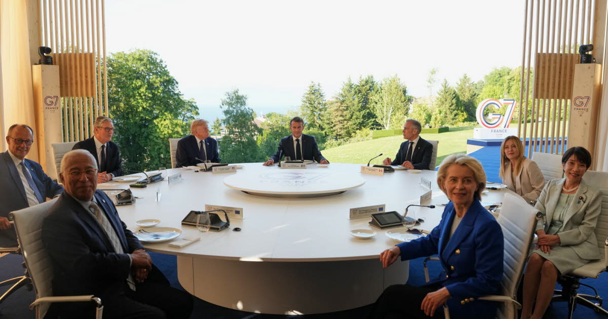 Haute-Savoie. Le G7 d'Évian a débuté par un dîner de travail autour  d'Emmanuel Macron et Donald Trump