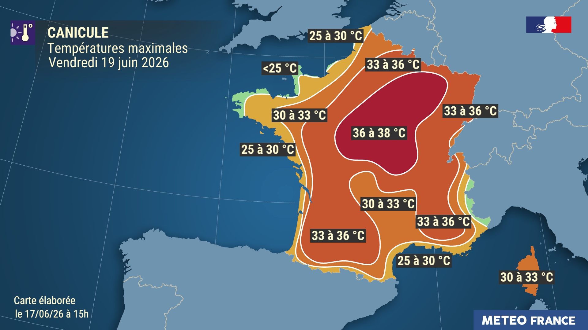 Canicule : une vague de chaleur s'installe cette semaine | Météo-France