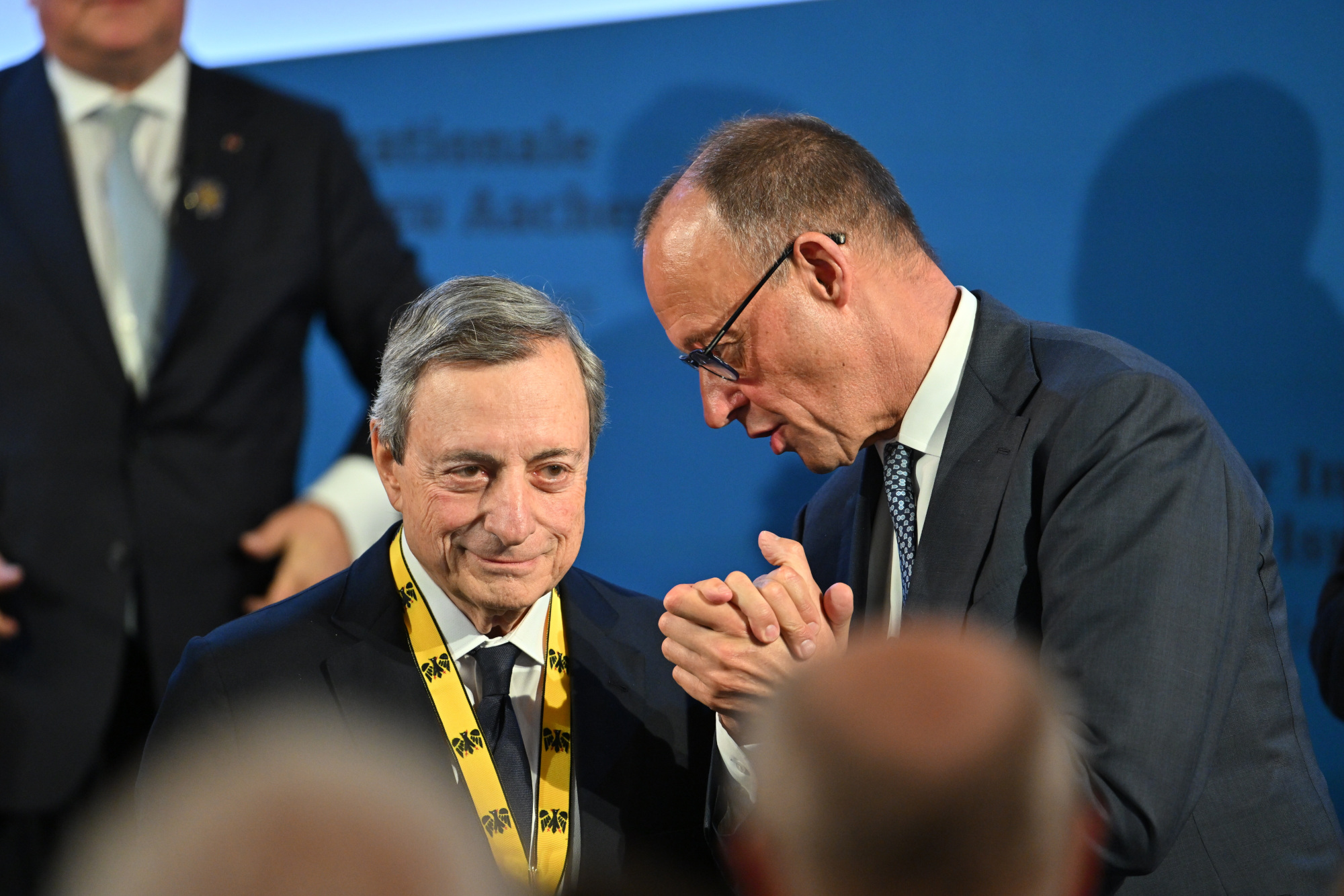 Mario Draghi honoured with the Charlemagne Prize