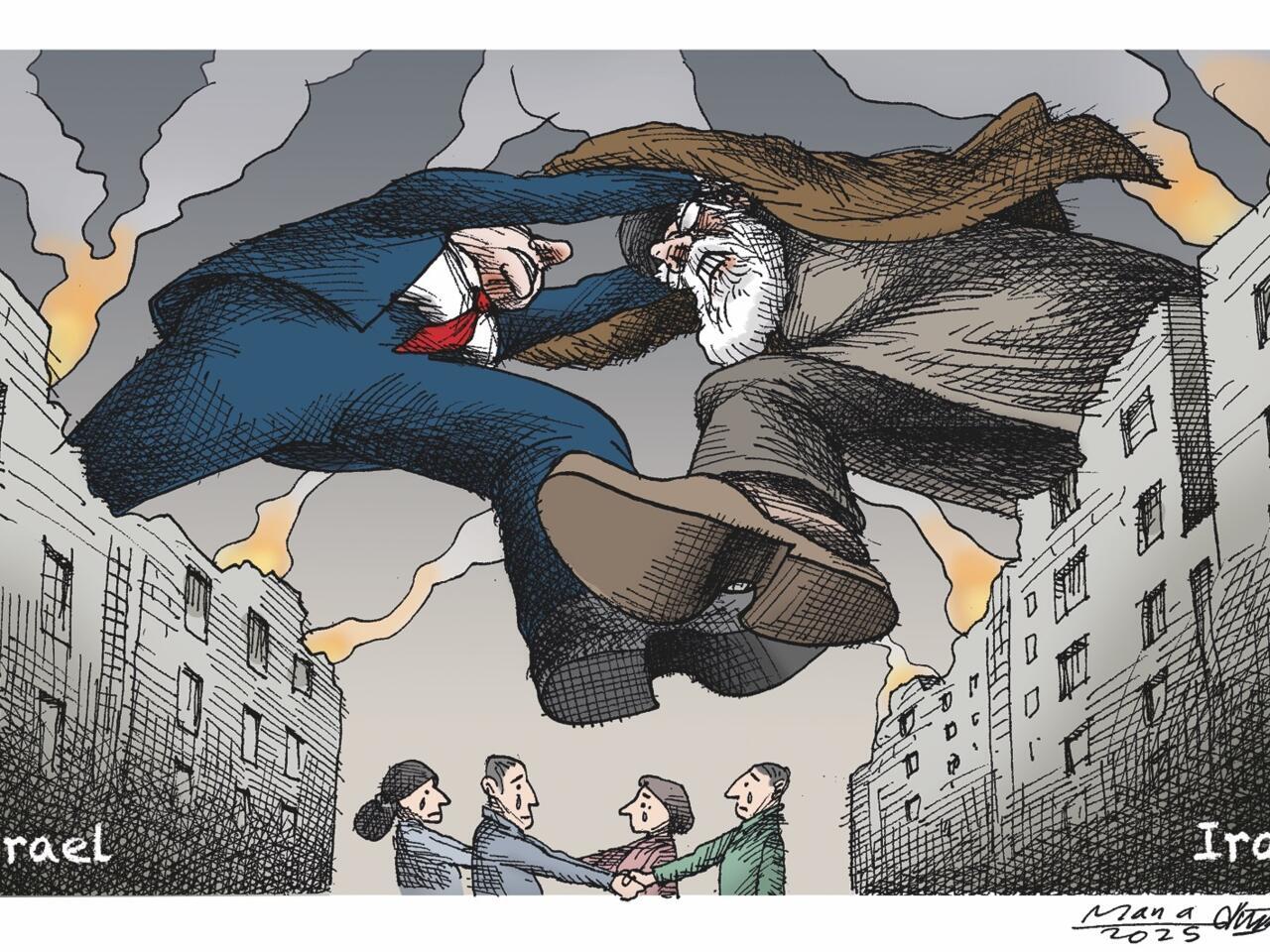 L'actu en dessin : Israël et l'Iran sèment le chaos au Moyen-Orient -  France 24