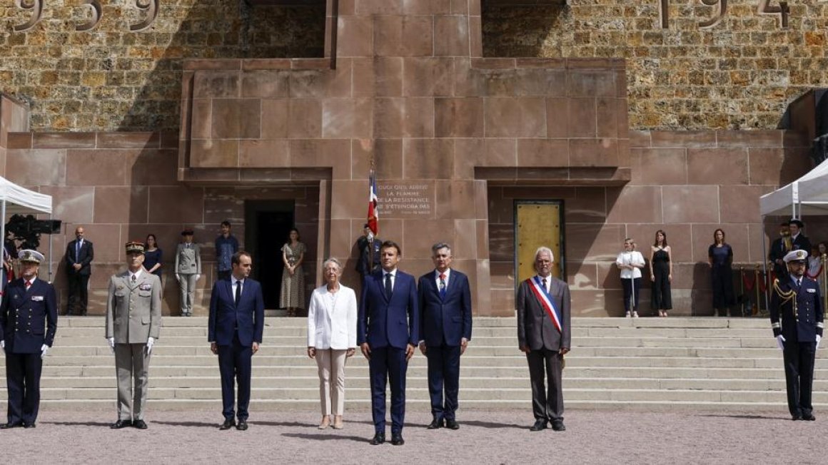 Commémoration de l'Appel du 18 juin : Emmanuel Macron a célébré la France  combattante au Mont-Valérien