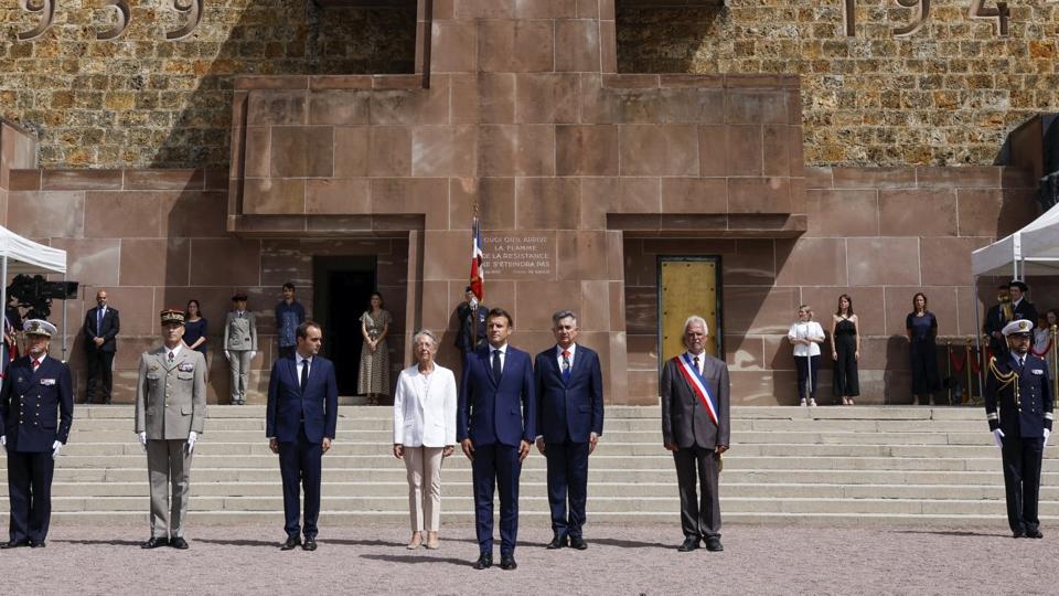 Commémoration de l'Appel du 18 juin : Emmanuel Macron a célébré la France  combattante au Mont-Valérien