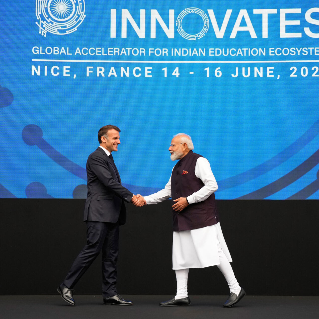 IA, spatial : Macron et Modi consolident leur "partenariat stratégique"  avant le G7