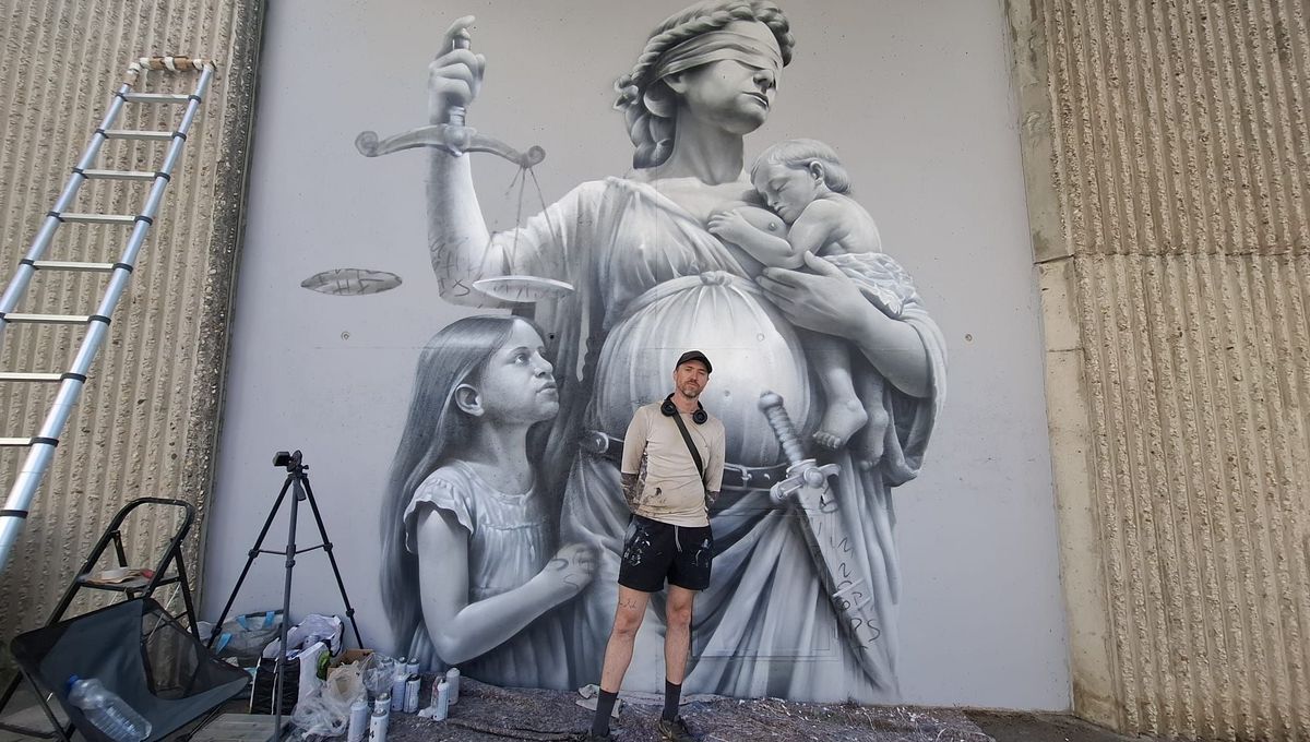 Il réalise une fresque en hommage à Lyhanna et aux enfants victimes de  violences, la mairie de Besançon veut l'effacer - ICI