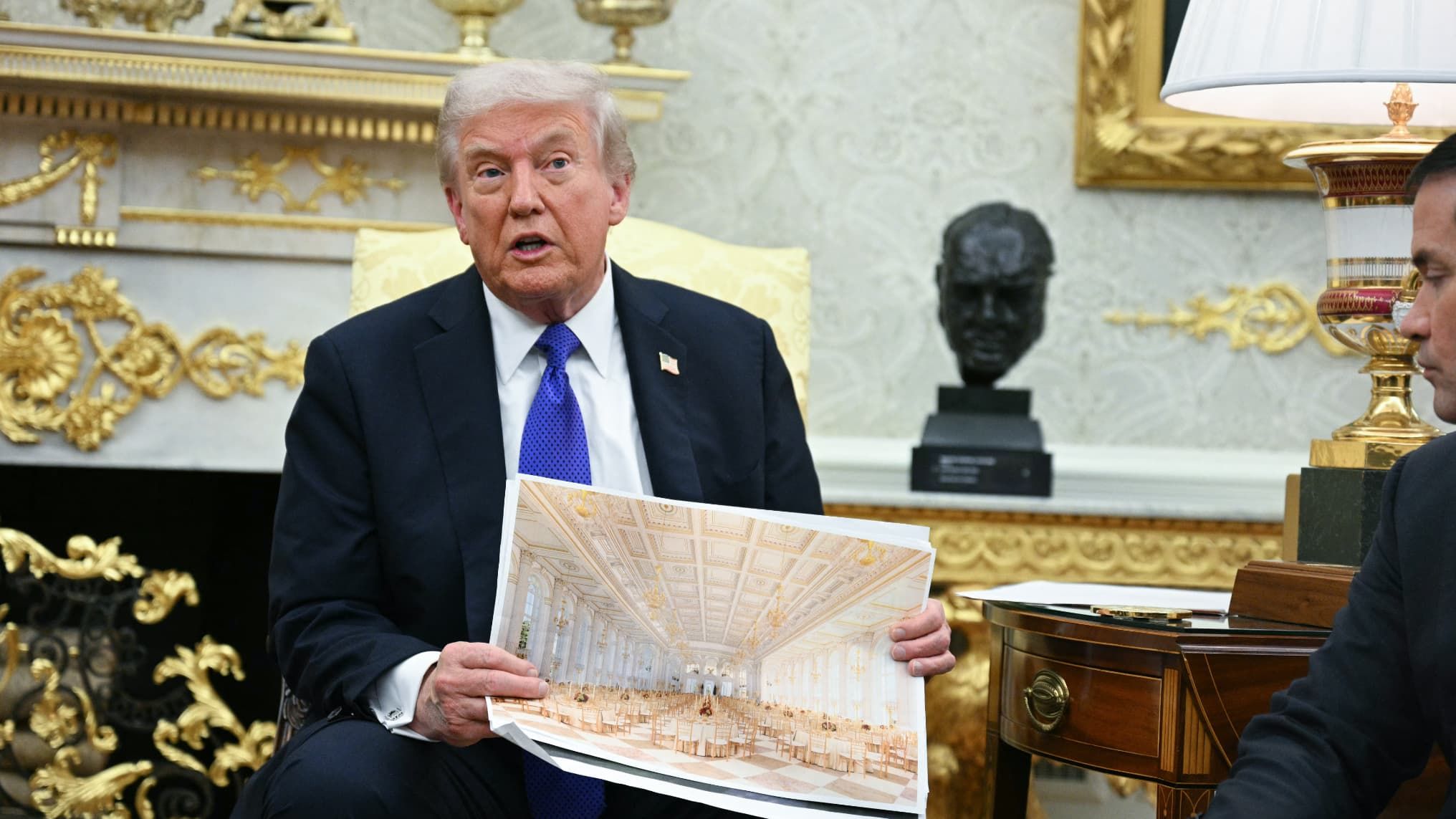 Trump : la salle de bal à la Maison Blanche financée par les contribuables  - L'essentiel