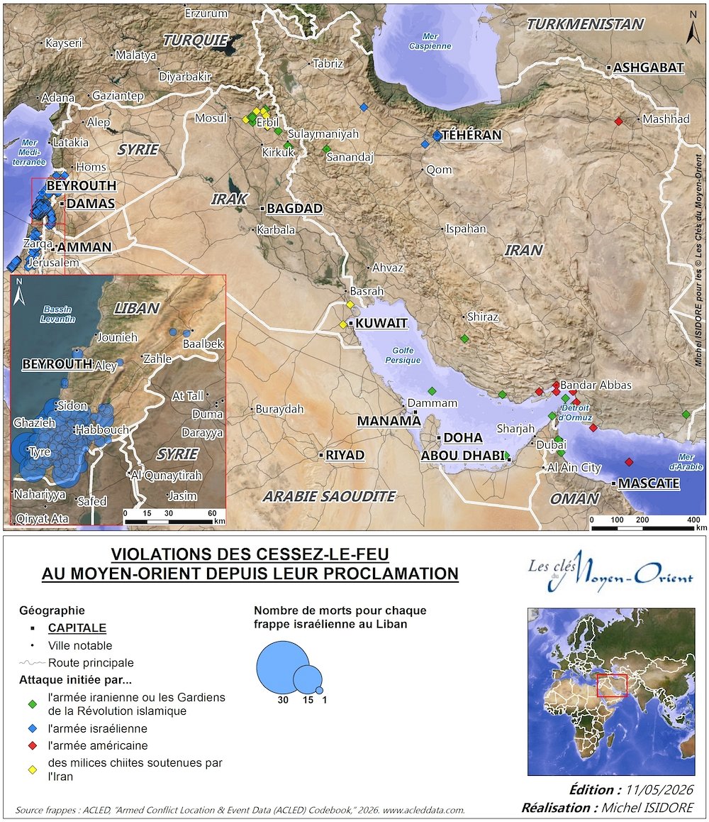 Guerre(s) au Moyen-Orient : point de situation au 13 mai 2026