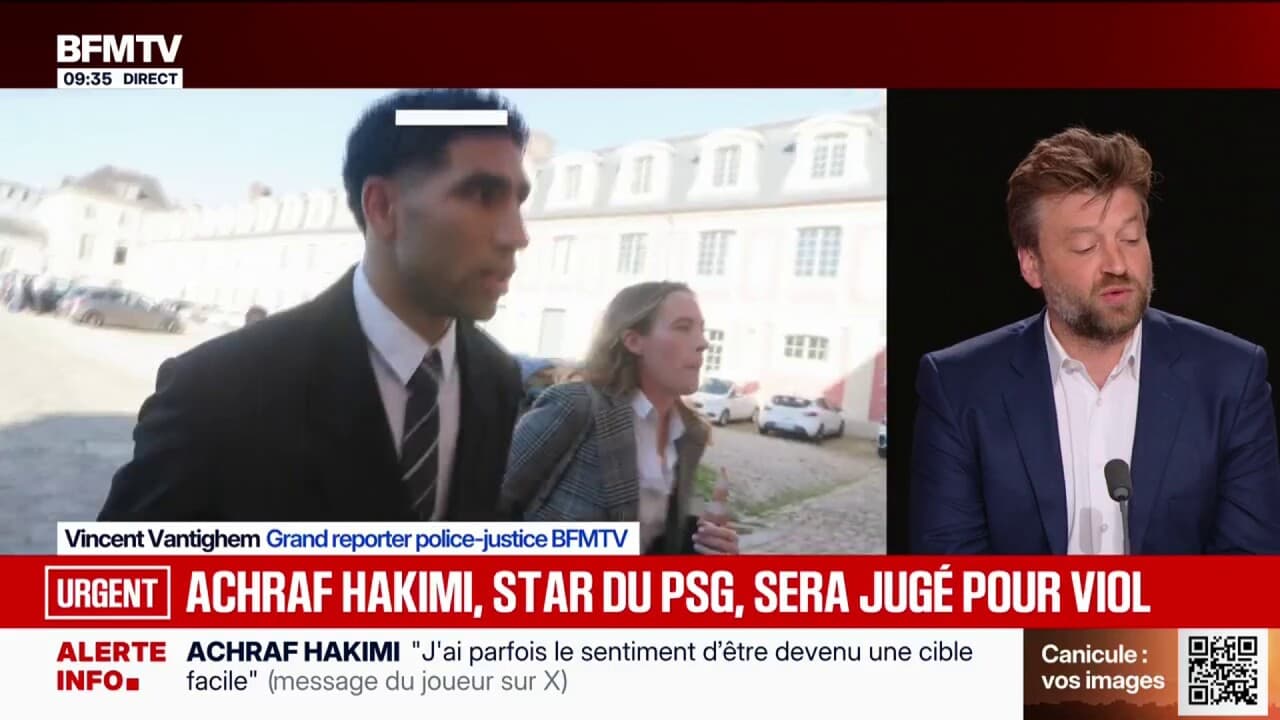 La cour d'appel de Versailles confirme le renvoi en procès d'Achraf Hakimi  pour viol